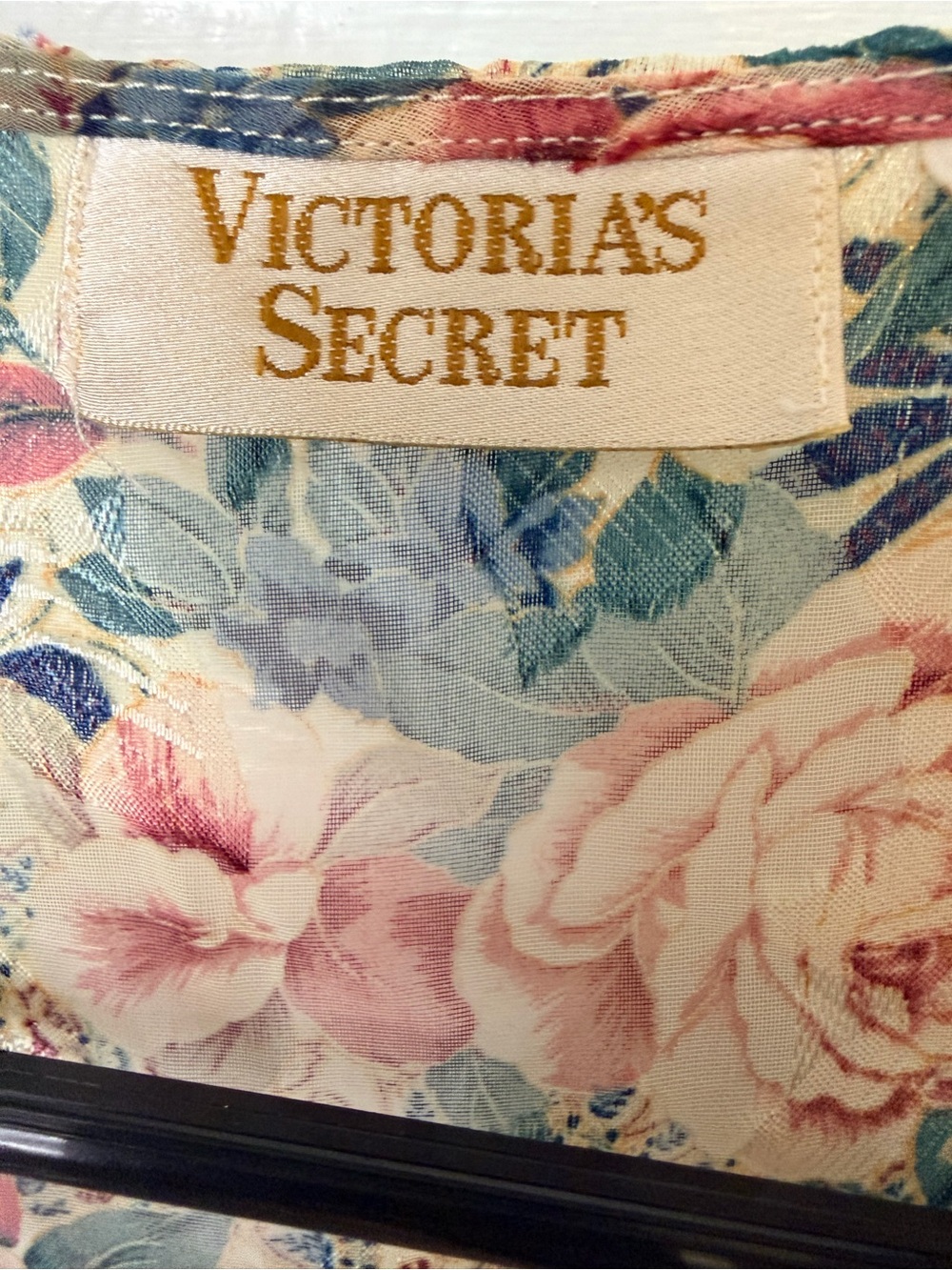 Victoria’s Secret Vintage Floral Button Up Mini Slip Chemise NWT - Picture 4 of 6